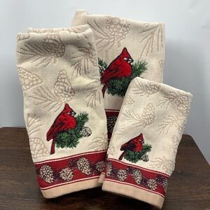 Saint Nicholas Square 6 piece winter towel set NWOT